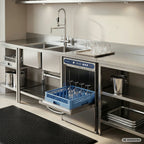 Lave-verres PROFI Digital 40 SL 40 x 40 cm (panier), avec doseur de détergent & doseur de produit de rinçage, avec pompe de vidange, Fabriqué en Europe, 230 V