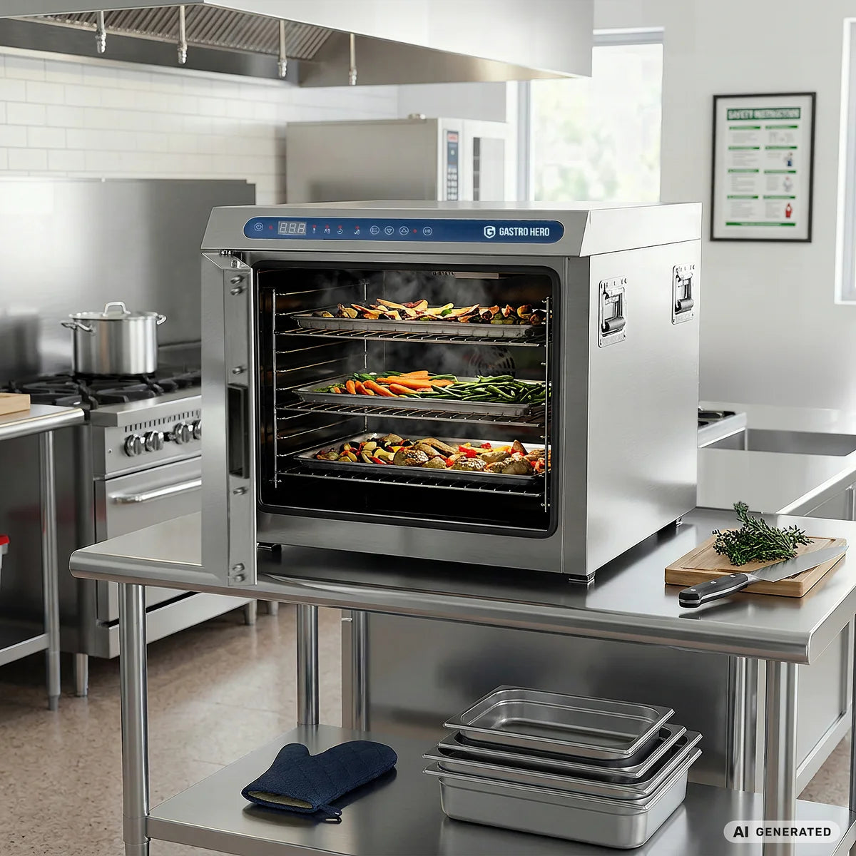 Cuiseur basse température 3 x 1/1 GN, 1,25 kW