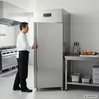 Armoire de congélation ECO 700 GN 2/1 Monobloc, volume utile 616 litres, 3 grilles réglables, construction robuste, inox