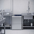 Lave-verres ECO 40x40 cm, avec doseur de détergent et de liquide de rinçage, avec pompe de vidange, fabriqué en Europe, 230 V