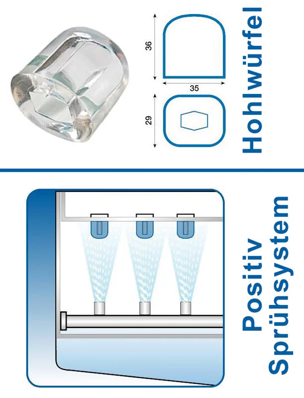 NordCap Machine à glaçons creux SDH 64 W - refroidissement par eau