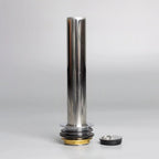 [ET] Bonde d’évacuation en métal avec tube de trop-plein et bouchon pour tables de plonge Basic
