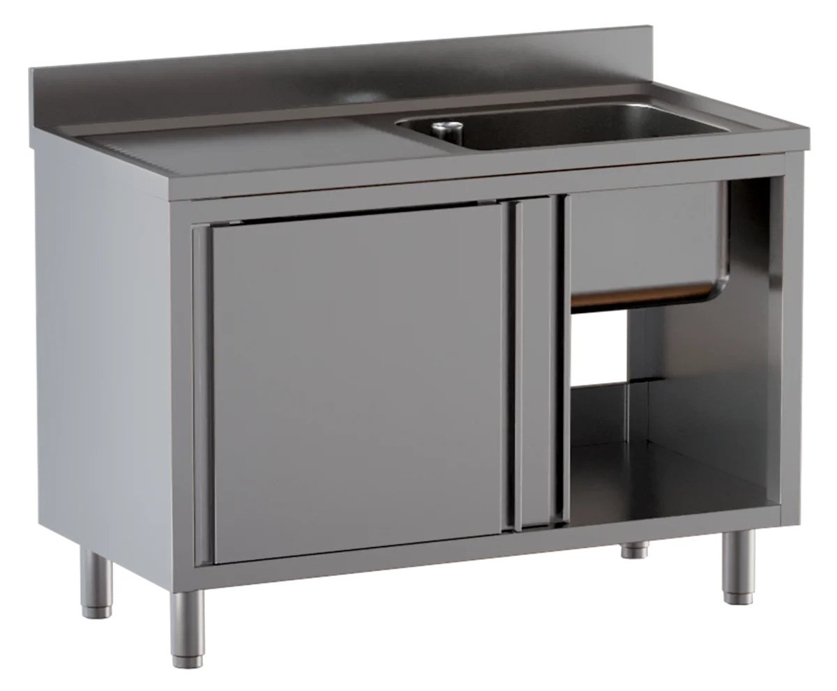 Armoire plonge ECO 10x6 avec 1 bac à droite