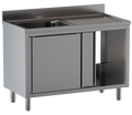 Armoire plonge ECO 12x6 avec 1 bac à gauche