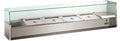 Vitrine réfrigérée ECO 9 x GN 1/3 avec superstructure en verre