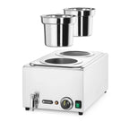 Hendi Set bain-marie Ranger 2 x 4 L avec robinet de vidange, couvercles inclus