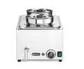 Hendi Set bain-marie Ranger 2 x 4 L avec robinet de vidange, couvercles inclus