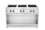Cuisinière à induction Hendi avec soubassement ouvert, 6 foyers, 400 V