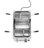 Hendi cuiseur à pâtes avec robinet de vidange, 25 L, avec 5 paniers