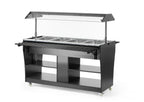 Buffet chaud Hendi, 4 x GN 1/1, sur roulettes