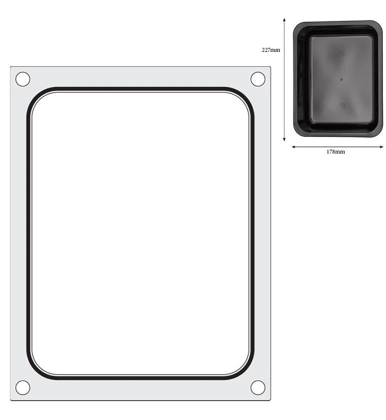 Hendi Matrice pour scelleuse de barquettes Compact, format de barquette 227 x 178 mm
