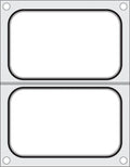 Hendi Matrice pour scelleuse de barquettes Compact, 2 barquettes, 178 x 113 mm chacune
