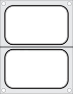 Hendi Matrice pour scelleuse de barquettes Compact, 2 barquettes, 178 x 113 mm chacune