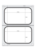 Hendi Matrice pour scelleuse de barquettes Compact, 2 barquettes, 178 x 113 mm chacune