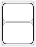 Hendi Matrice pour scelleuse de barquettes Compact, barquette à 2 compartiments, 227 x 178 mm
