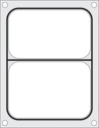 Hendi Matrice pour scelleuse de barquettes Compact, barquette à 2 compartiments, 227 x 178 mm