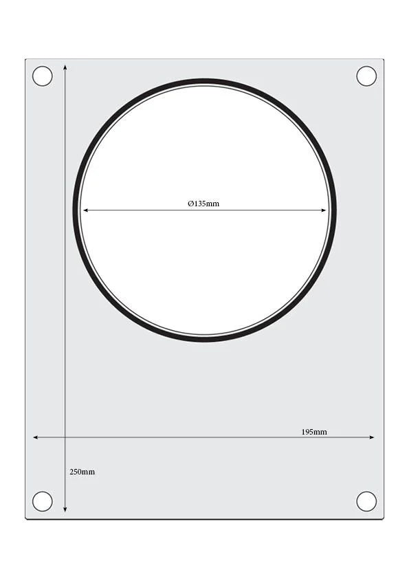 Hendi Matrice pour scelleuse de barquettes Compact, barquette ronde, Ø 165 mm