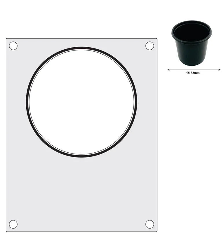 Hendi Matrice pour scelleuse de barquettes Compact, barquette ronde, Ø 165 mm