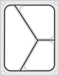 Hendi Matrice pour scelleuse de barquettes Compact, barquette à 3 compartiments, 227 x 178 mm
