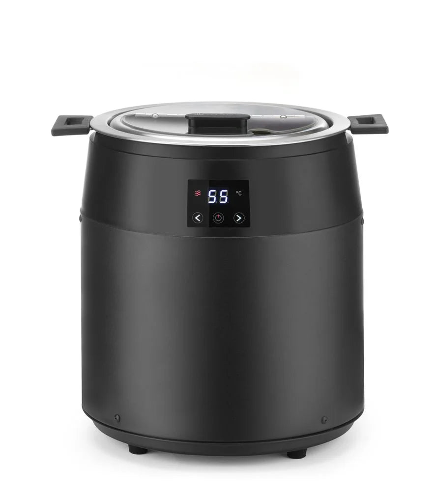 Marmite à soupe Hendi à chauffage à sec, 10 L, noire