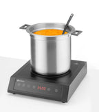 Marmite à soupe Hendi à chauffage à sec, 10 L, noire