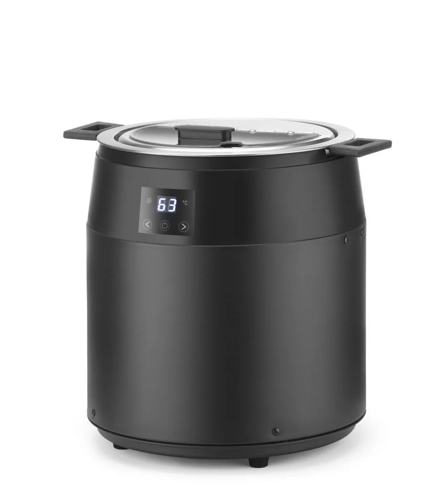 Marmite à soupe Hendi à chauffage à sec, 10 L, noire