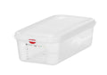 Bac GN Hendi avec couvercle et clips HACCP, GN 1/3, 100 mm, 4 L, PP