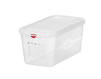 Bac GN Hendi avec couvercle et clips HACCP, GN 1/3, 150 mm, 6 L, PP