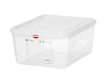 Bac GN Hendi avec couvercle et clips HACCP, GN 1/2, 150 mm, 10 L, PP