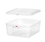 Bac GN Hendi avec couvercle et clips HACCP, GN 2/3, 150 mm, 13,5 L, PP