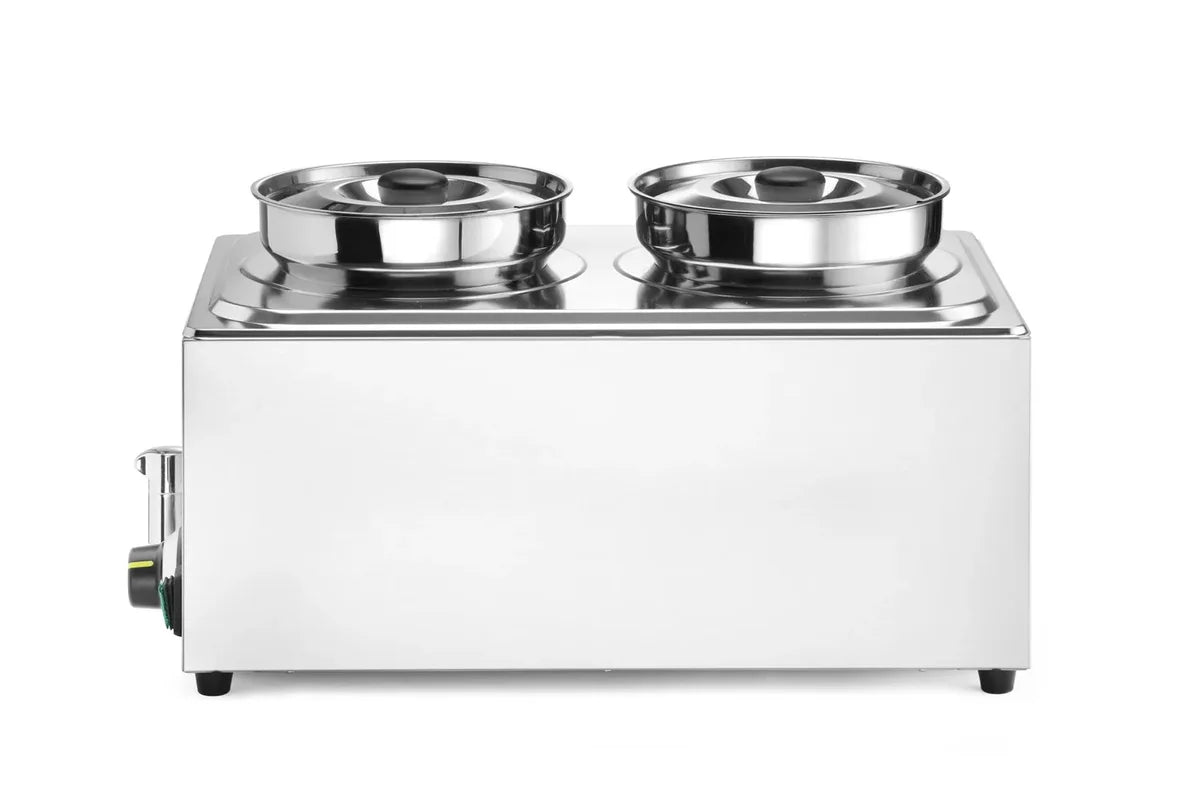 Hendi Set bain-marie Ranger 2 x 4 L avec robinet de vidange, couvercles inclus