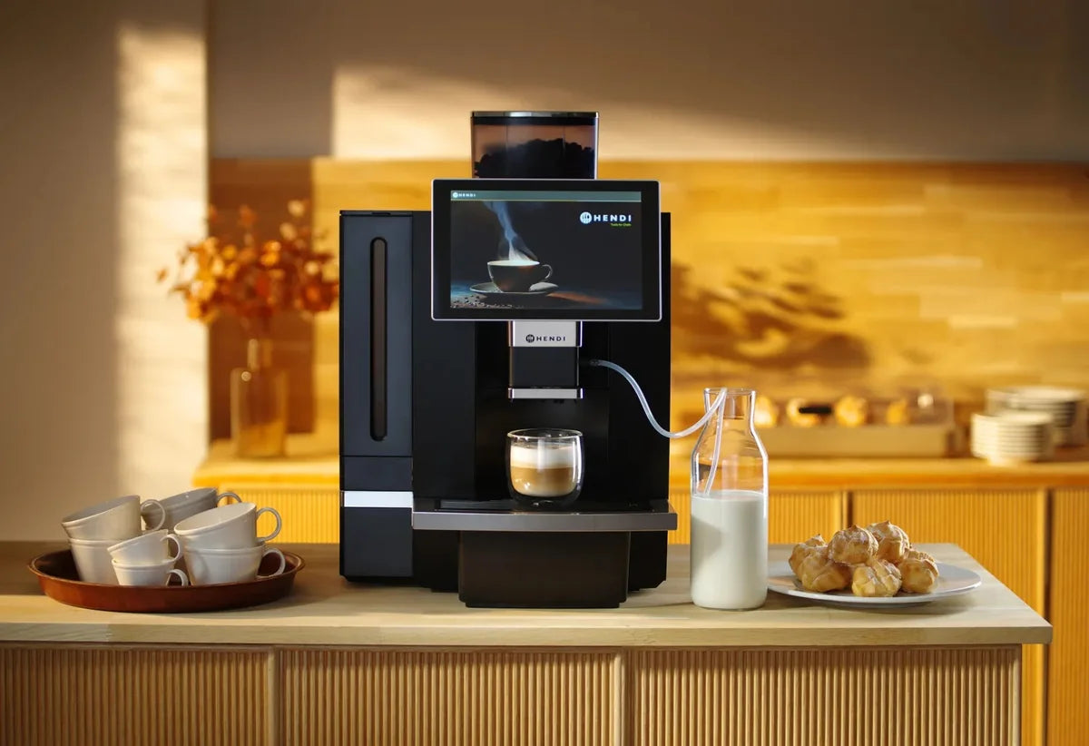 Machine à café automatique Hendi, jusqu’à 100 tasses/h, réservoir d’eau 6 litres