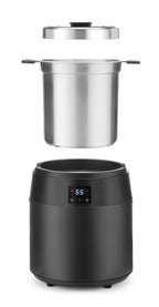 Marmite à soupe Hendi à chauffage à sec, 10 L, noire