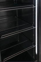 Armoire à boissons ECO 1000 avec portes battantes, noire