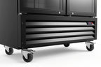 Armoire à boissons ECO 1000 avec portes battantes, noire