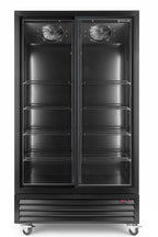 Armoire à boissons ECO 1000 avec portes coulissantes, noire