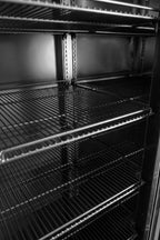 Armoire à boissons ECO 1000 avec portes coulissantes, noire