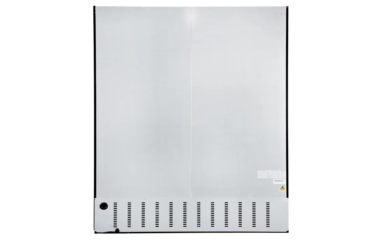 Armoire à boissons ECO 1500 avec portes battantes, noire