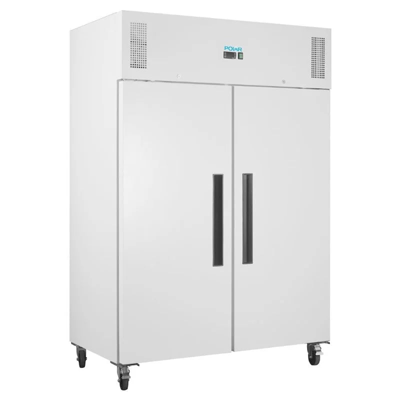 Armoire réfrigérée professionnelle Polar Série G 1200 Litres, 2 portes, blanche