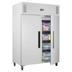 Armoire réfrigérée professionnelle Polar Série G 1200 Litres, 2 portes, blanche