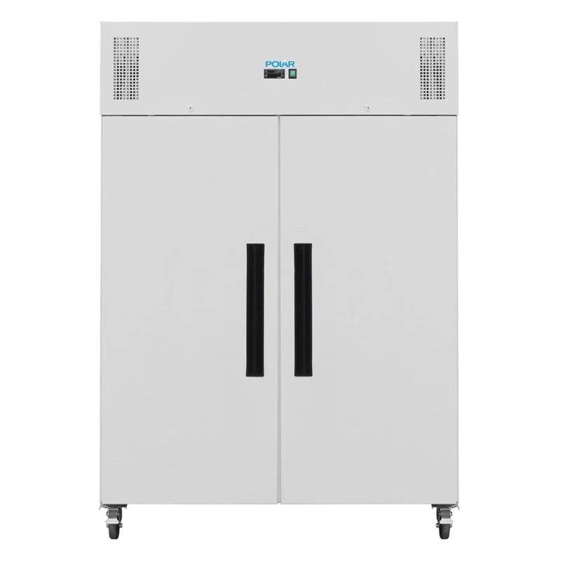 Armoire réfrigérée professionnelle Polar Série G 1200 Litres, 2 portes, blanche