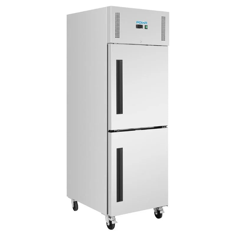 Armoire réfrigérée professionnelle Polar Série G 600 litres, 2 portes, inox