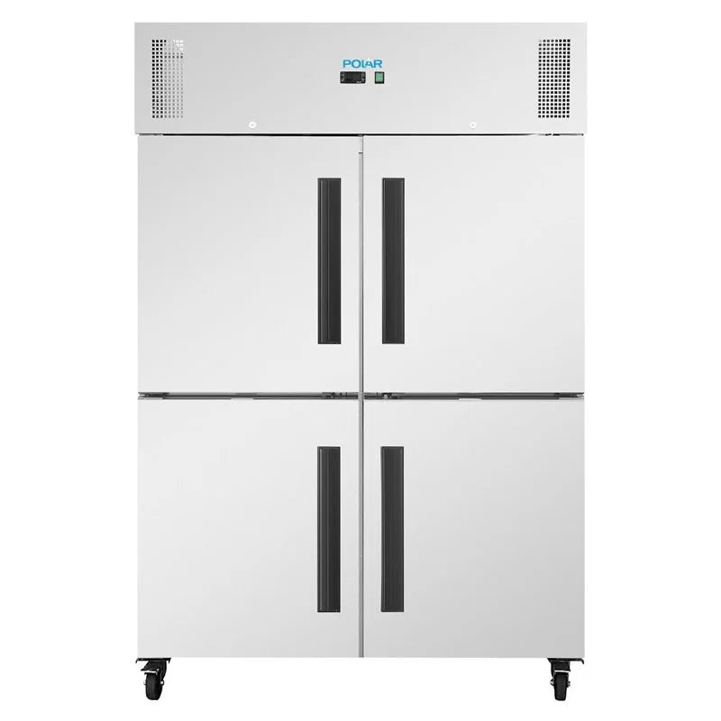 Armoire réfrigérée professionnelle Polar Série G 1152 litres, 4 portes, inox