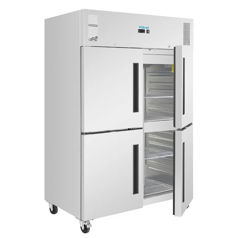 Armoire réfrigérée professionnelle Polar Série G 1152 litres, 4 portes, inox
