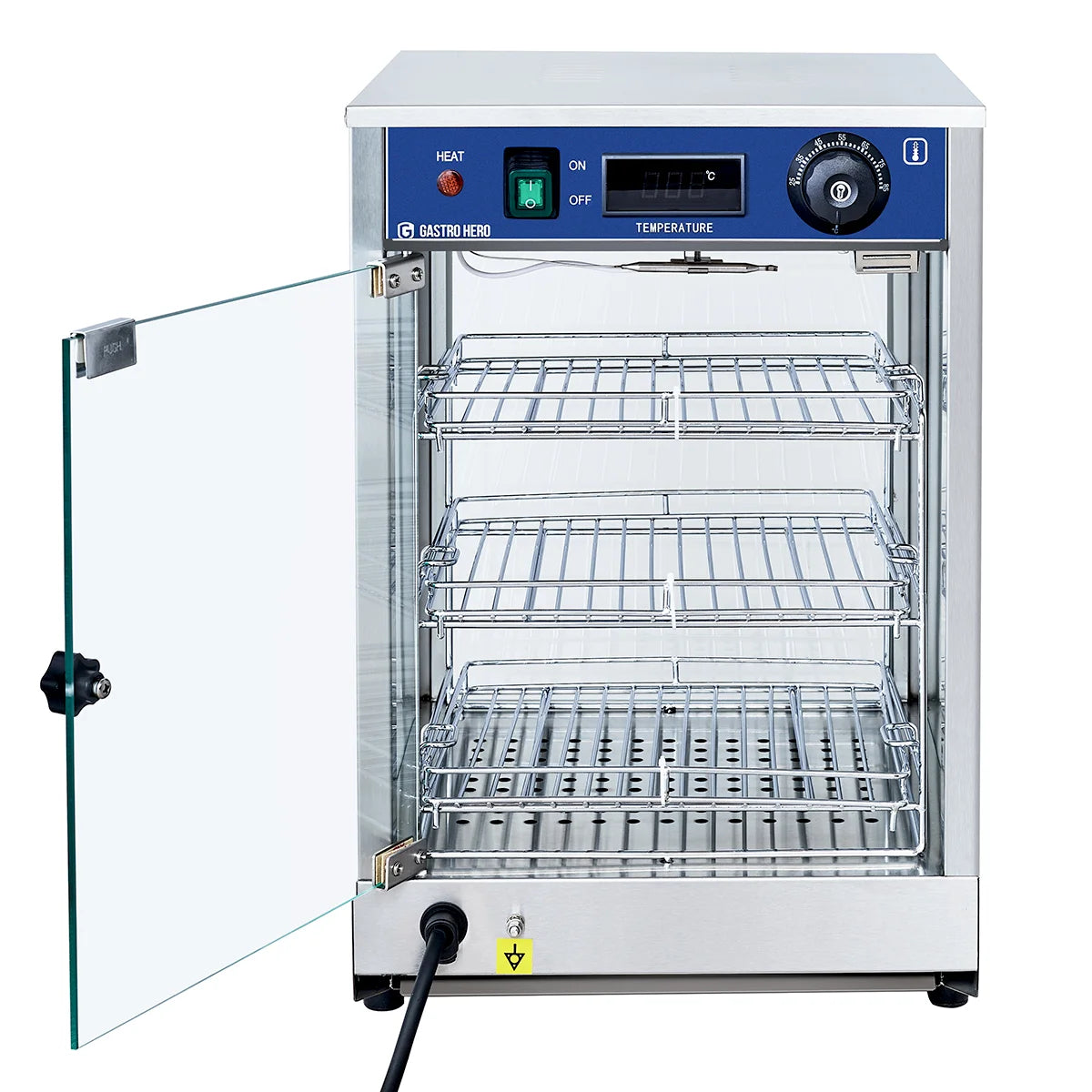 Vitrine chauffante ECO 350 - avec 3 étagères et éclairage