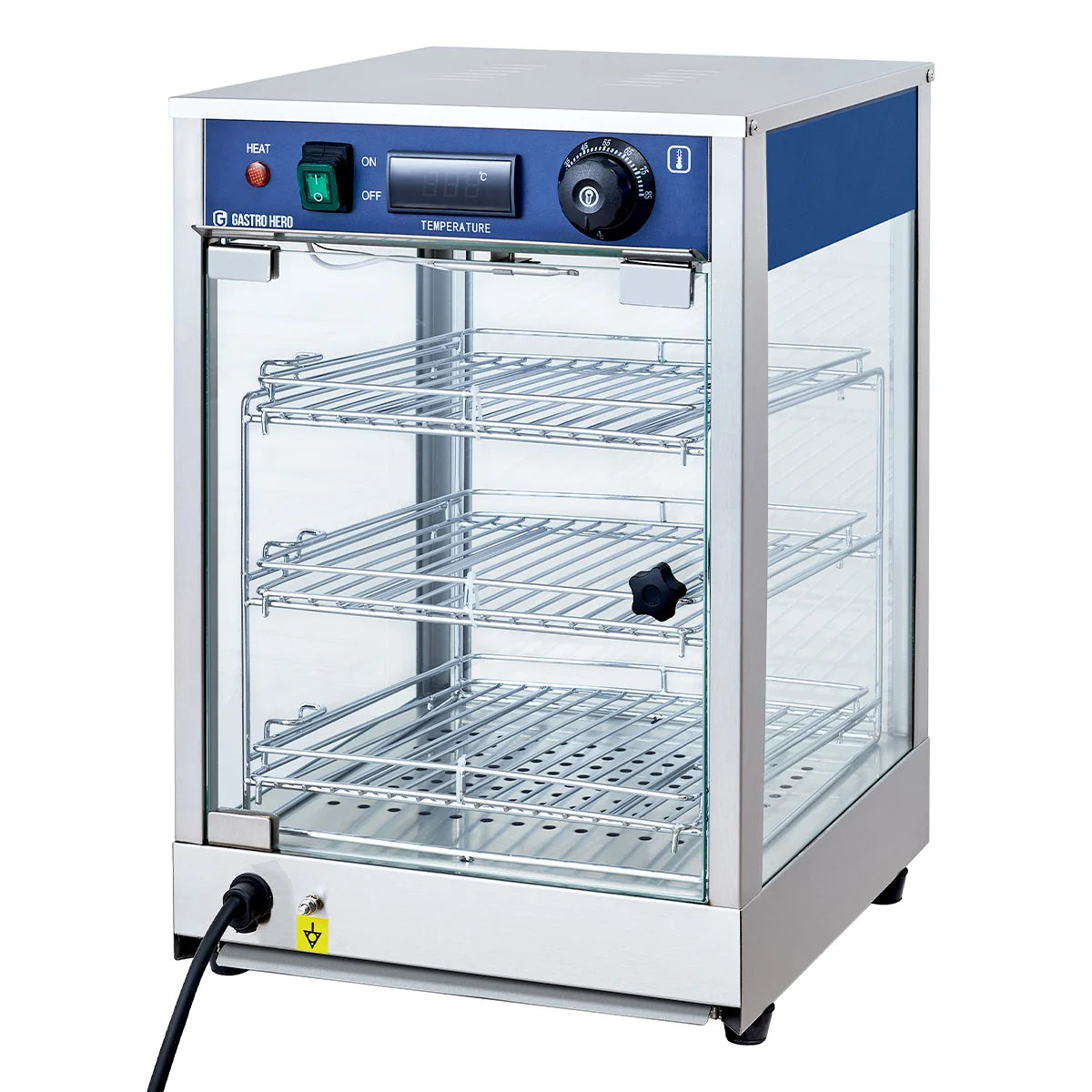 Vitrine chauffante ECO 350 - avec 3 étagères et éclairage