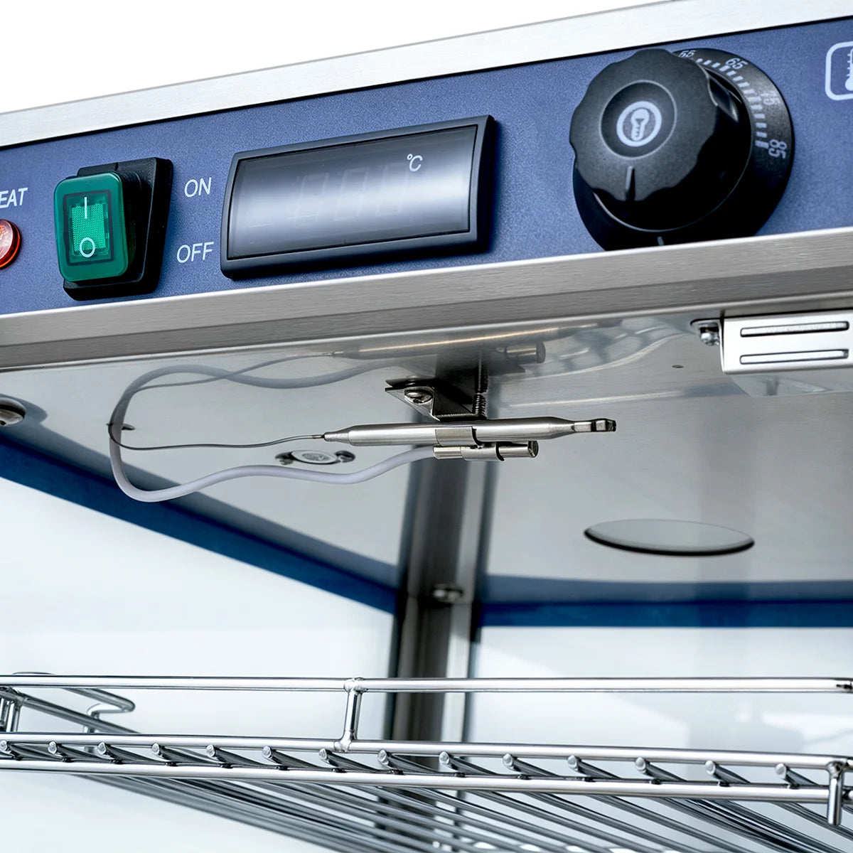 Vitrine chauffante ECO 350 - avec 3 étagères et éclairage