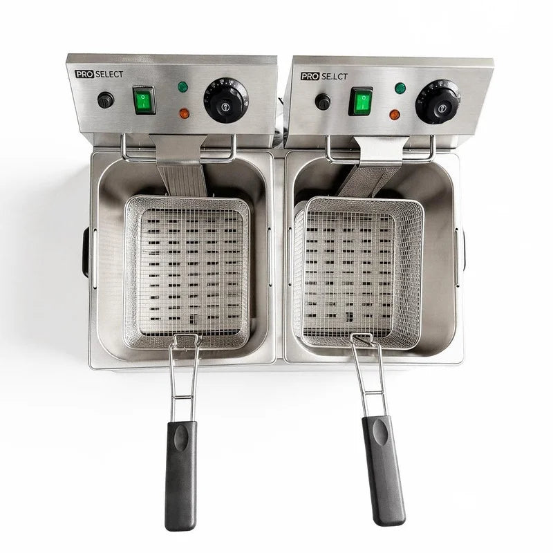 Friteuse électrique - 2 x 8 L - 2.800 W