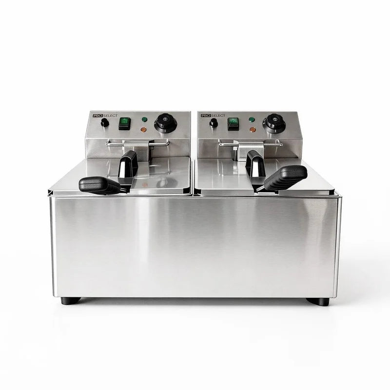 Friteuse électrique - 2 x 8 L - 2.800 W