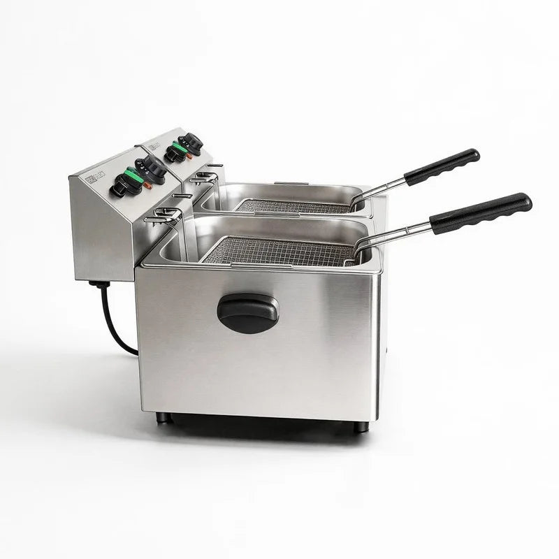 Friteuse électrique - 2 x 8 L - 2.800 W